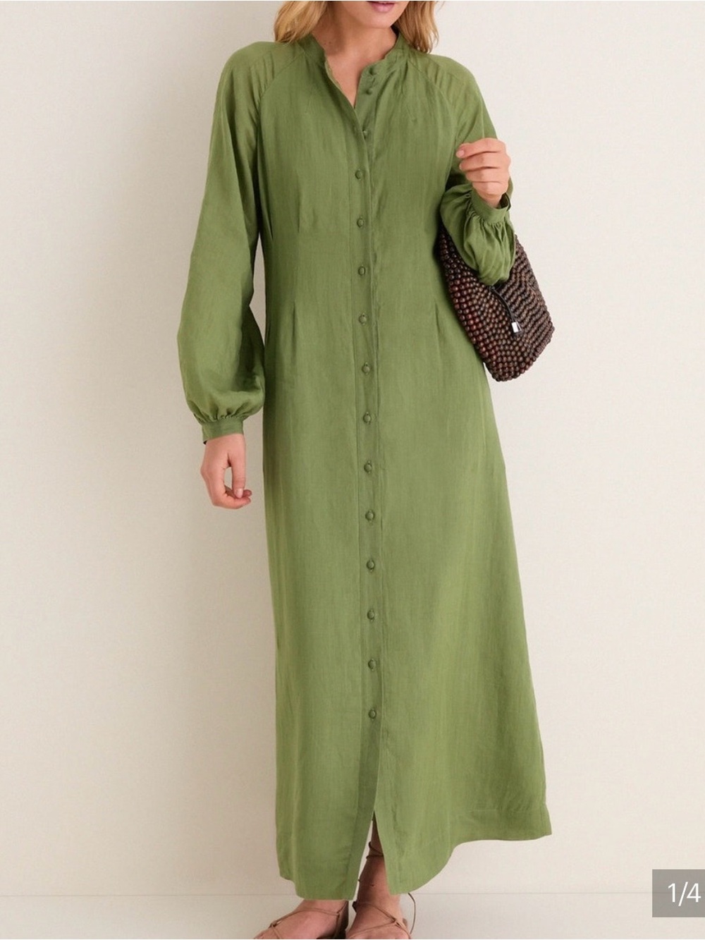 TUCKERNUCK button down Garnier dress green XL